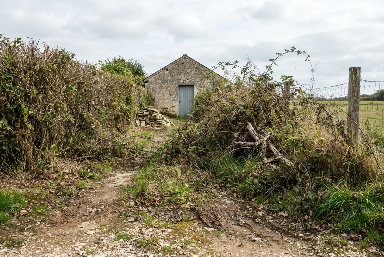 Avant chantier arboricole à Sciecq