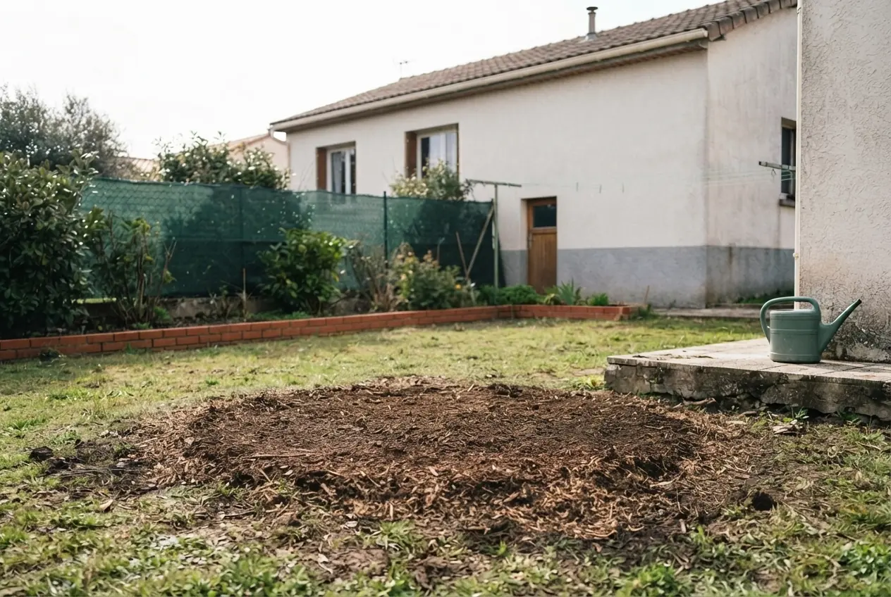 Terrain nivelé après dessouchage à Niort