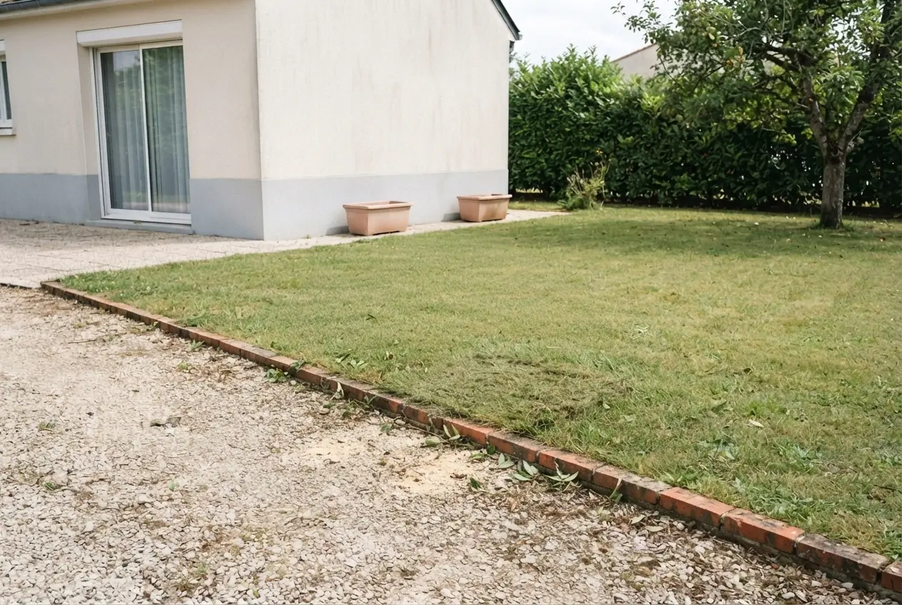 Jardin dégagé après évacuation de végétaux à Niort