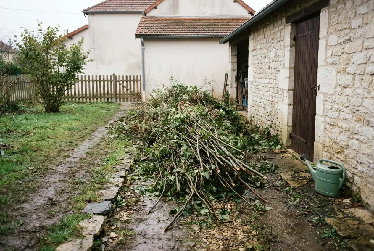 Avant chantier arboricole à Sciecq